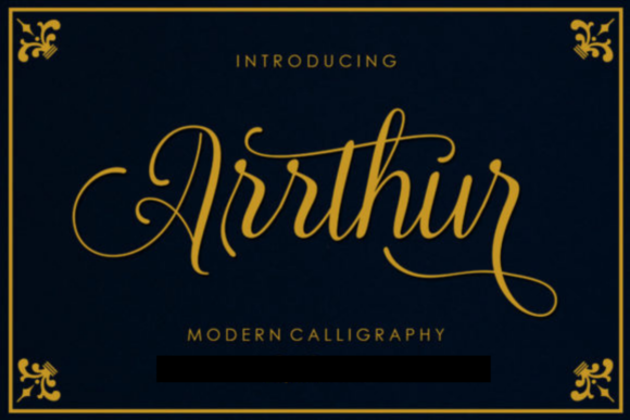 Arrthur Font: Elevating Campaign Visuals with Classic Script