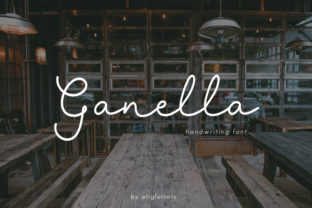 Ganella Font: Elegant Handwritten Script for Crafters
