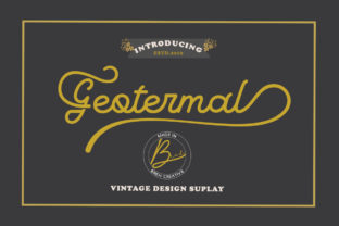 Geotermal: A Charming Vintage Script Font for Web Design