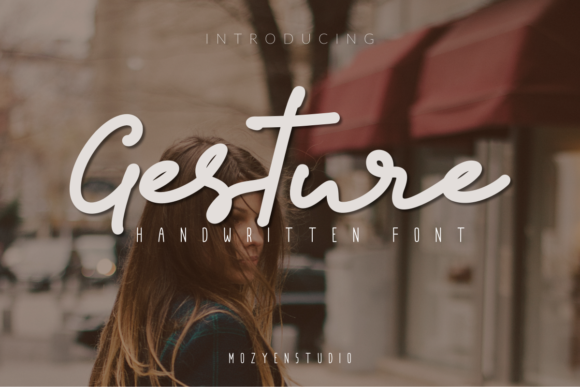 Gesture Font: Elegant Script for Handmade Products