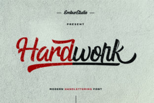 Hardwork Font: Bold Script for Campaign Visuals