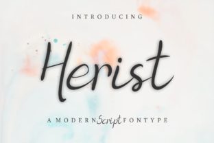 Herist Font: Modern Script for Handmade Labels