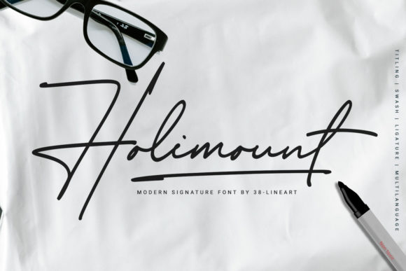 Holimount Font: A Handwritten Typeface for Editorial Warmth