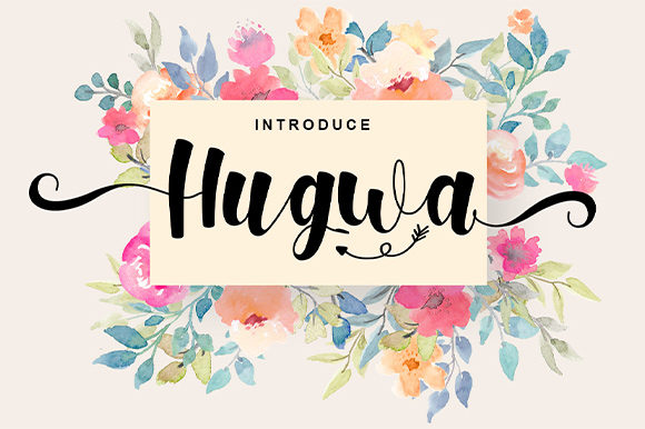 Hugwa Font: A Sweet Handwritten Typeface for Crafters