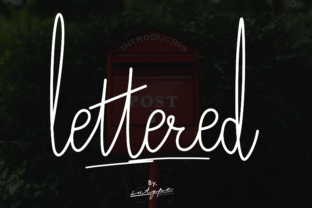 Lettered Font: Elegant Script for Editorial Design