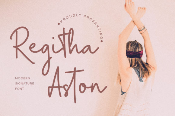 Regitha Aston: A Handwritten Font for Crafters