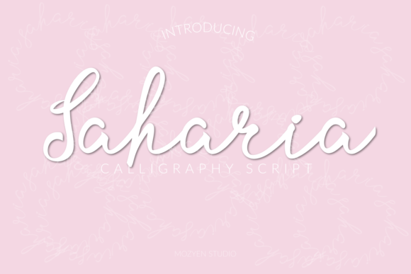 Saharia Font: A Sweet Handwritten Typeface for Branding
