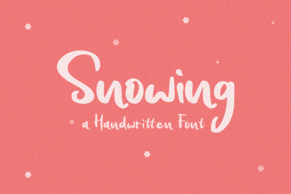 Snowing Font: A Sweet Script for Winter Crafts