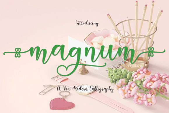 Transform Your Brand with Magnum, the Sweet Script Font