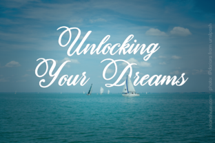 Unlocking Your Dreams Font for Editorial Design