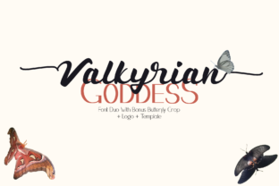 Valkyrian Goddess Duo Font for Handmade Labels