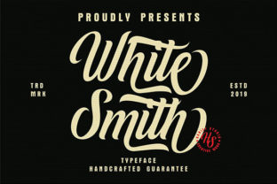 White Smith Font: A Playful Script for Brand Identity